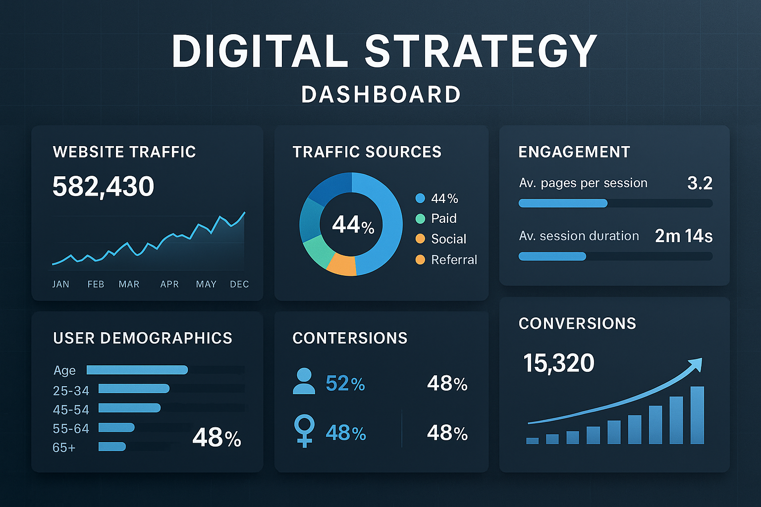 Digital Marketing Strategy Dashboard